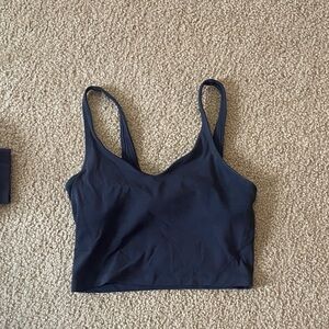 Lululemon solid black sports bra size 6